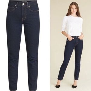 Veronica Beard Ryleigh Slim Straight-Leg Jean in Dark Knight Size 26/2